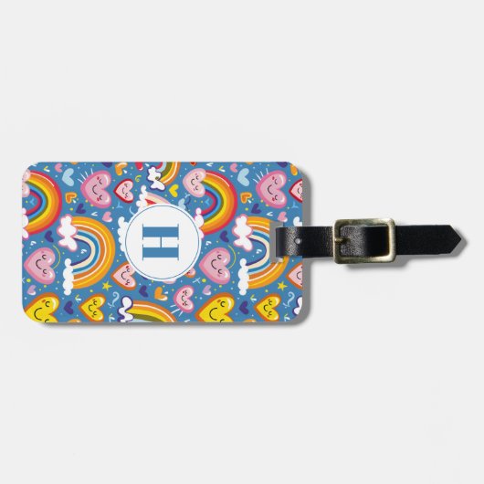 レインボーズとハートラゲージタグ ラゲッジタグ (正面横)