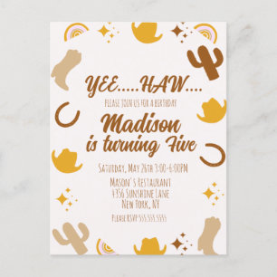 レインボーズアンドロデオスグルーヴィ誕生日 ポストカード