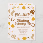 レインボーズアンドロデオスグルーヴィ誕生日 案内状 (正面/裏面)