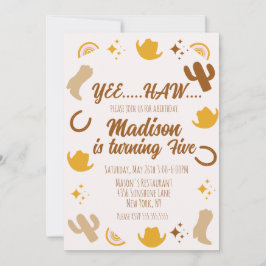 レインボーズアンドロデオスグルーヴィ誕生日 案内状