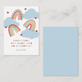 レインボーズカラフルライフクラスバレンタインカード エンクロージャーカード (正面/裏面)