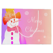 レインボーズ雪だるま&スノーフレーク ラージペーパーバッグ (裏面)