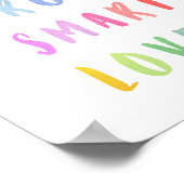 レインボーセイメーションキッズ子供部屋 ポスター (角)