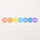 レインボーセブンチャクラ曼荼羅 ヨガマット (正面(横))