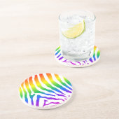 レインボーゼブラパターン コースター (側面)