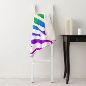 レインボーゼブラパターン シェルパブランケット (インサイチュ)