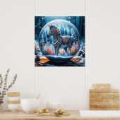 レインボーゼブラポスター ポスター (キッチン)