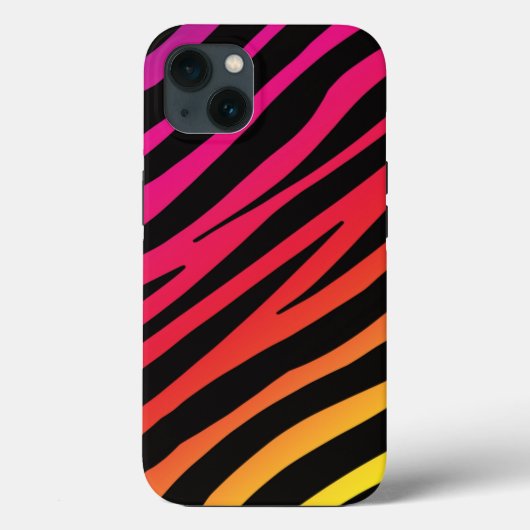レインボーゼブラ印刷 Case-Mate iPhoneケース (裏面)