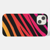 レインボーゼブラ印刷 iPhoneケース (裏面横)
