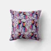 レインボーゼブラ クッション (裏面)