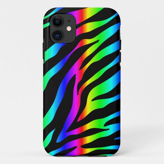 レインボーゼブラ Case-Mate iPhoneケース (裏面)