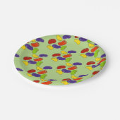 レインボーゼリービーンゼリービーンイースターバスケットキャンディ ペーパープレート (アングル)