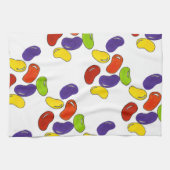 レインボーゼリー豆イースターバスケットキャンディトリート キッチンタオル (横)