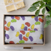 レインボーゼリー豆クラゲキャンディーイースターバスケット 薄葉紙 (ギフト)