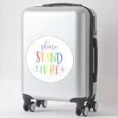 レインボーソーシャル配布店大床マーカー シール (スーツケース)