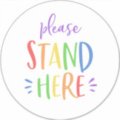 レインボーソーシャル配布店大床マーカー シール (正面)