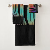 レインボータイガーエキゾチックアニマルプリント バスタオルセット (インサイチュ)