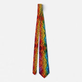 レインボータイガーストライプ ネクタイ (裏面)