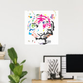 レインボータイガー ポスター (ホームオフィス)