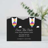 レインボータイゲイデート結婚のカードを保存 出欠カード (スタンド正面)