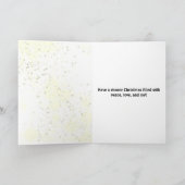 レインボータイダイのクリスマス シーズンカード (内部)