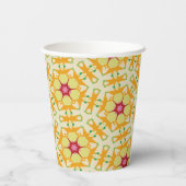 レインボータイダイ幾何学曼荼羅8パターン 紙コップ (裏面)