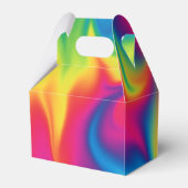 レインボータイダイ誕生日パーティービーフゲーブルボックス フェイバーボックス (裏面サイド)