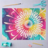 レインボータイダイ5ティッシュペーパー 薄葉紙 (クラフト)