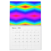 レインボータイダイ カレンダー (2月 2026)