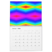 レインボータイダイ カレンダー (1月 2026)