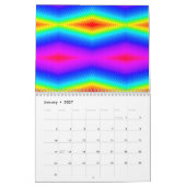 レインボータイダイ カレンダー (1月 2027)