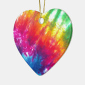 レインボータイダイ セラミックオーナメント (左)