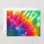 レインボータイダイ ポストカード (正面/裏面)