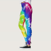 レインボータイダイ レギンス 🌈 | カラフルスパイラル ヨガ (左)