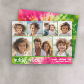 レインボータイダイ – 7フォトコラージュ – Holiday Vibe シーズンカード