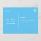 レインボータイポグラフィサマーbashパーティー販売はがき インビテーションポストカード (裏面)