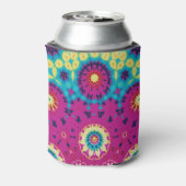 レインボータイ染幾何曼荼羅4パターン 缶クーラー (缶裏面)