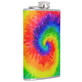 レインボータイ染料の渦巻き フラスク (右)