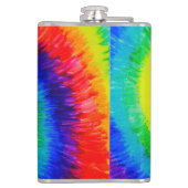 レインボータイ染料の渦巻き フラスク (裏面)