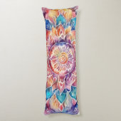 レインボータイ染料マンダラ ボディピロー (裏面 (縦))
