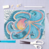 レインボータコブルーヴィンテージマップマネ航海のリーン 薄葉紙 (クラフト)