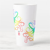 レインボータコ – トールマグカップ カフェラテマグ (正面)