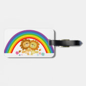 レインボータンゴかわいい漫画ライオンズラゲッジタグ ラゲッジタグ (裏面横)