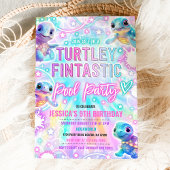 レインボータートルザシープールバースデーパーティー 招待状