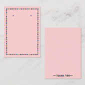 レインボーダッシュフレームテンプレート – イヤリングディスプレイカード コーリングカード (正面/裏面)