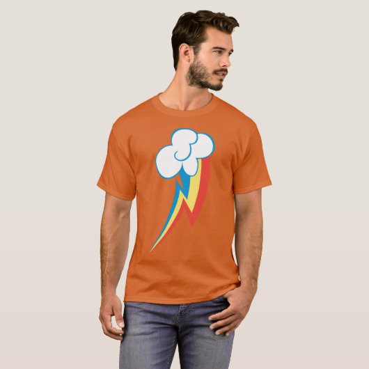 レインボーダッシュ カットie マーク ビンテージ tシャツ (正面フル)