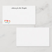 「レインボーダブルハート」ミニノート アドバイスカード (正面/裏面)