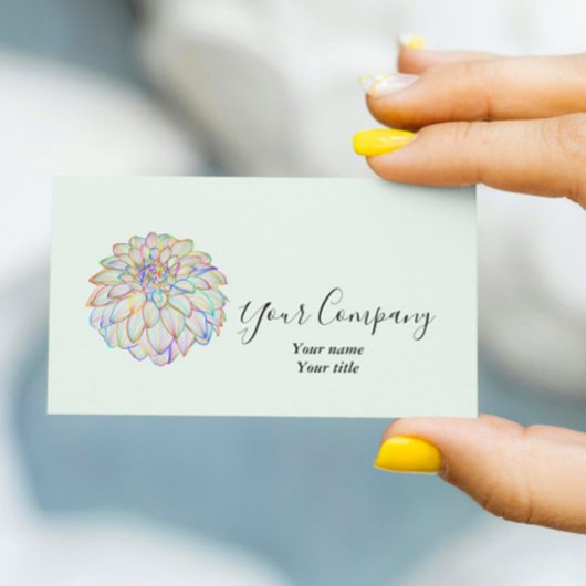 レインボーダリアビジネスカード 名刺