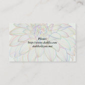 レインボーダリアビジネスカード 名刺 (裏面)