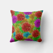 レインボーダリアフラワー爆発 クッション (裏面)